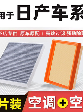 适配新轩逸经典颐达骊威逍客新阳光奇骏新骐达空调滤芯空气格清器