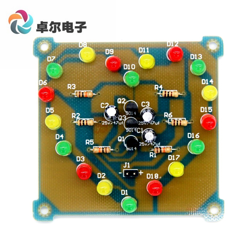 ICSK022A LED心型闪烁灯 DIY 套件