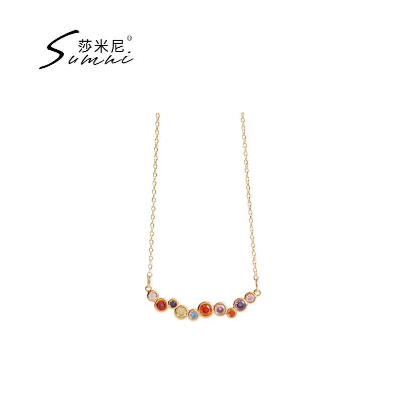 sumni铜人工锆石女小众轻奢