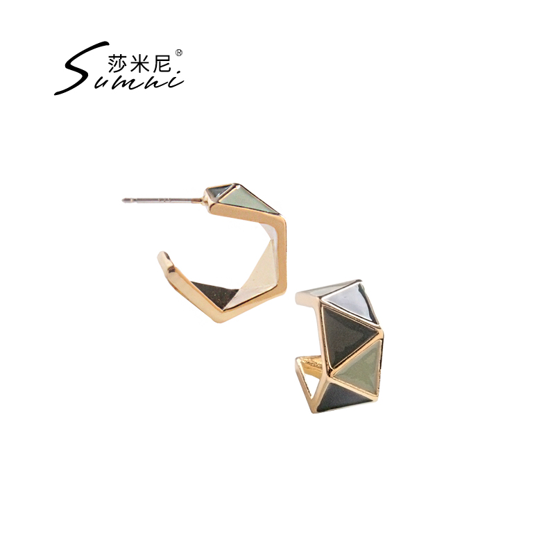 sumni/莎米尼欧美风珐琅滴釉女