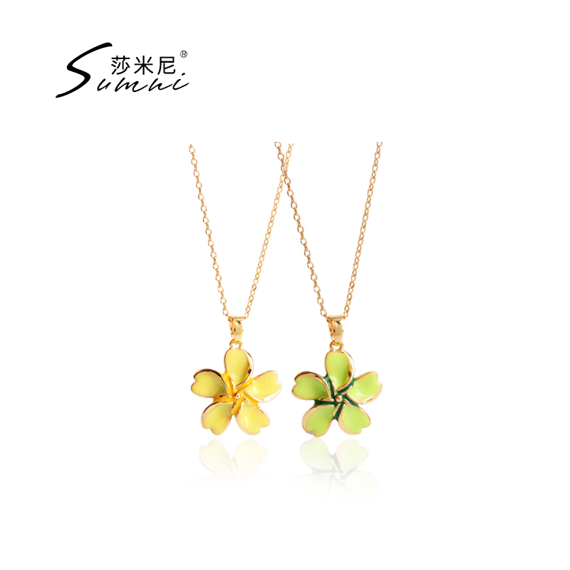 sumni珐琅滴釉铜女唯美清新