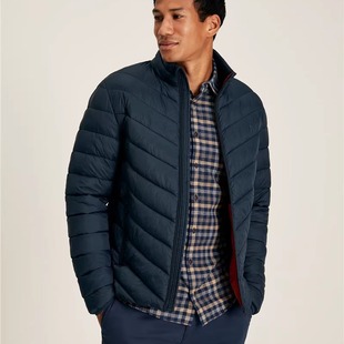 男士 秋冬新款 宽松棉服 jo小兔子细条纹拉链立领 英国原单尾货