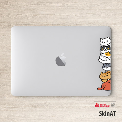 SkinAT适用于苹果笔记本电脑创意贴膜MacBook Pro彩贴 air15贴纸 - 封面