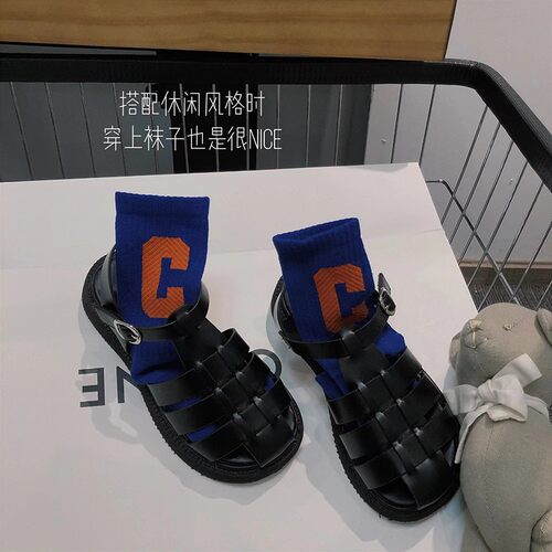 彡酱夏季编带罗马女凉鞋