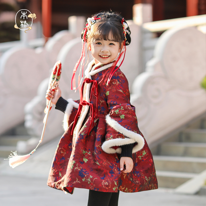 本格出品厚冬季女童连衣裙