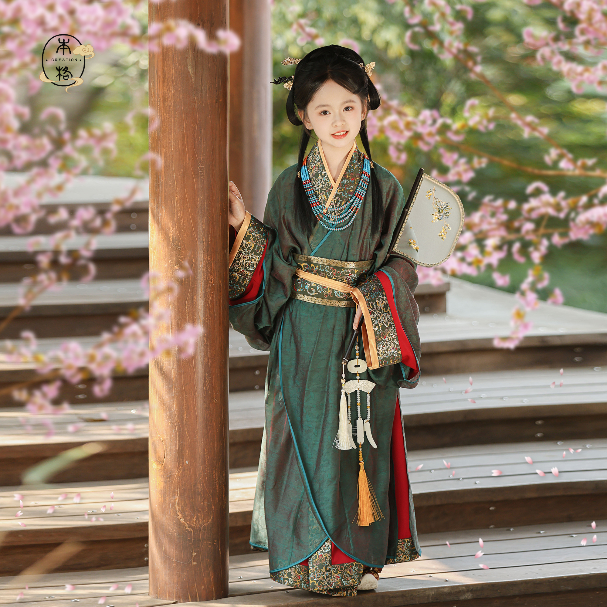 本格汉服女童春秋战国袍古装