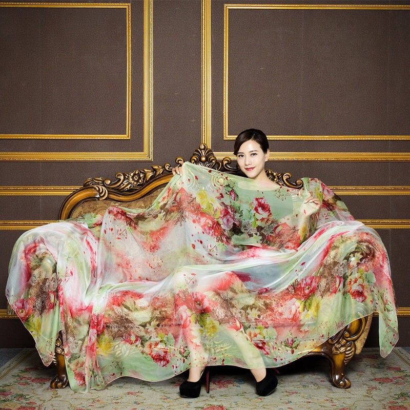 披肩女夏季防晒丝巾3米长款超大纱巾薄款夏天海边披风沙滩巾外搭