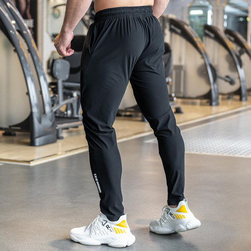 紧身裤长裤束脚中腰透气健身裤