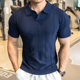 健身短袖 POLO衫 春宽松翻领T恤男士 春夏季 时尚 针织衫 保罗衫 新款