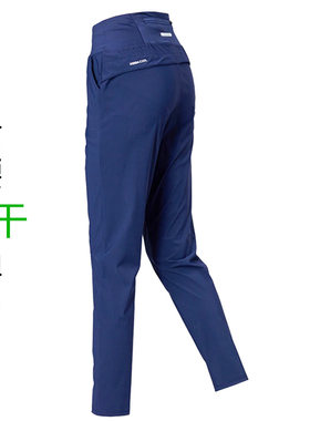 高尔夫长裤女高腰直筒弹力松紧腰