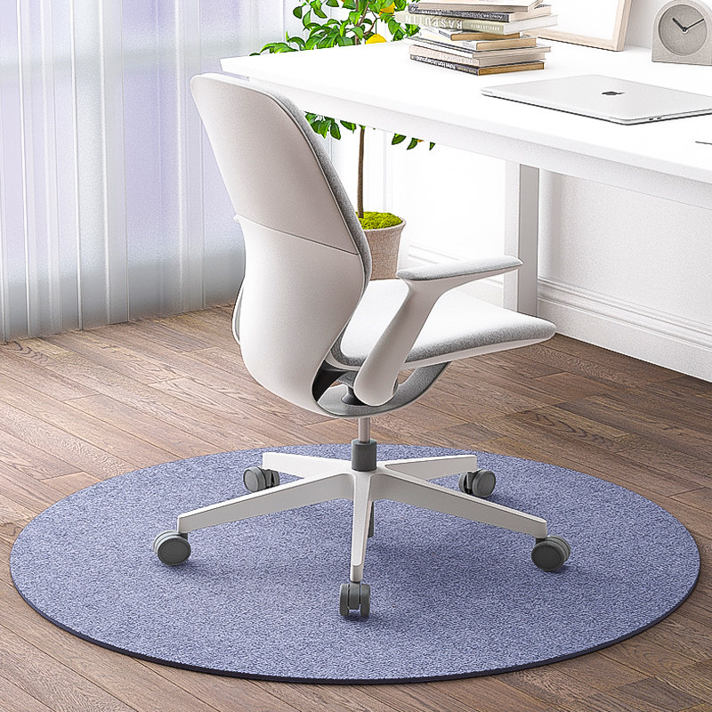 电脑椅地垫圆形转椅地垫办公桌椅子防滑垫电脑桌脚垫书桌地毯垫子