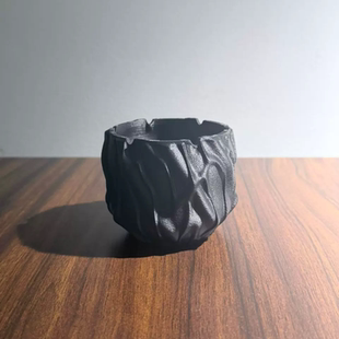 3d打印加厚岩石炫纹杯高颜值大口径块根仙人球多肉龙舌兰种植盆