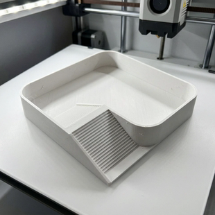 20*20*4滑坡式青蛙乌龟蛇守宫水盆3d打印爬宠缸生态缸陆龟洗澡盆