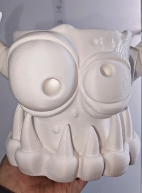 奇异小怪兽大口径潮流桌面龙舌兰花盆3d打印块根肉肉仙人球家用盆