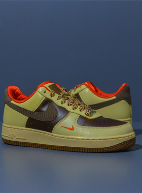 Nike Air Force 1 Low AF1棕色 男子低帮复古空军板鞋 HQ3447-222