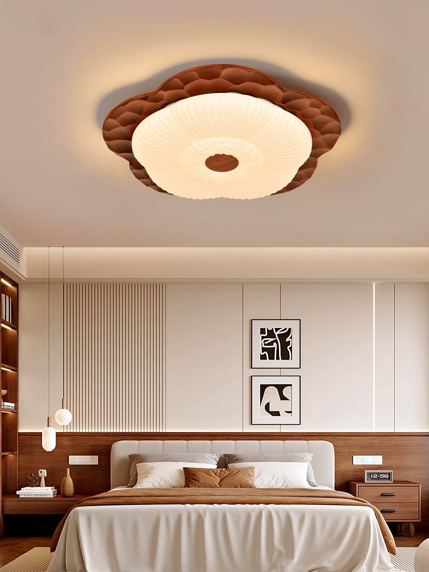 卧室灯斯堪的纳维亚风格创意Led护眼儿童房吸顶灯简单的中世纪书