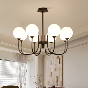 大观园客厅灯现代简约客厅主灯法式 中古魔豆餐厅卧室客厅吊灯R125