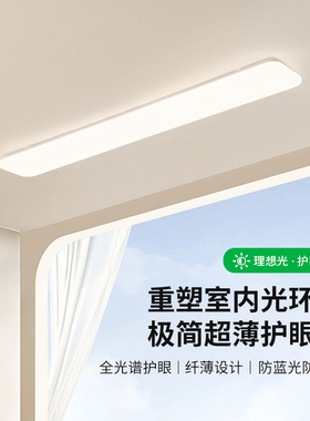 走廊走道灯长条衣帽间灯现代简约北欧阳台灯入户玄关吸顶灯具581F