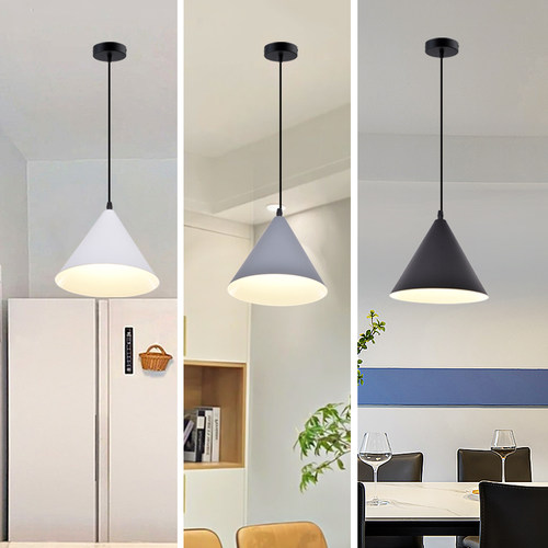 饭厅灯北欧现代简约饭厅餐桌吧台灯具商装家用三头饭厅吊灯P271