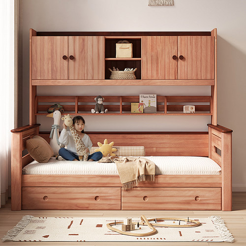 5折冲量：红檀木衣柜床高箱储物