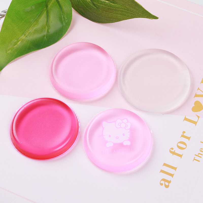 透明硅胶粉扑bb霜果冻水晶服帖不吃粉化妆扑工具干湿两用气垫粉扑