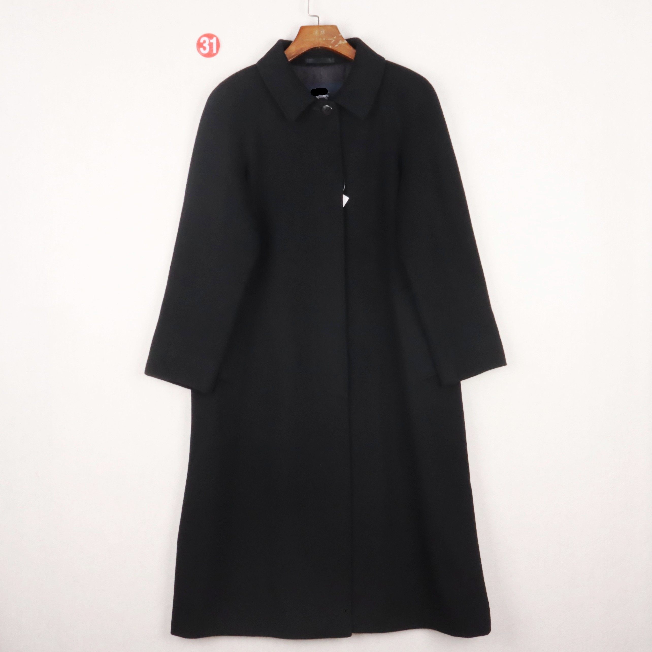 日本制三阳商会英国奢侈品牌黑色插肩袖山羊绒大衣女lgo里衬纽扣,女装/女士精品,羊绒大衣,淘宝优惠券,粉丝福利购,淘宝优惠卷