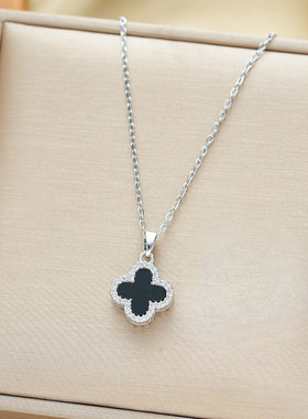 四叶草夏季时尚香风气质项链轻奢面锁骨学生版