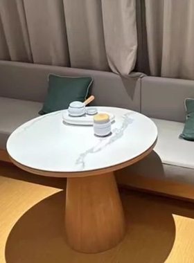 全季椅酒店客房休闲书桌椅子岩板面圆茶几餐厅小圆桌椅5.0同款椅