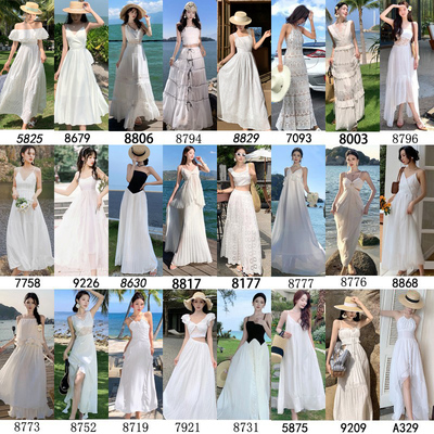 三亚旅游穿搭拍照0超仙女连衣裙