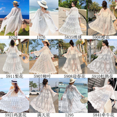 海滩罩衫 海边度假防晒衣沙滩开衫 刺绣镂空长款 超仙薄款 女2025新款