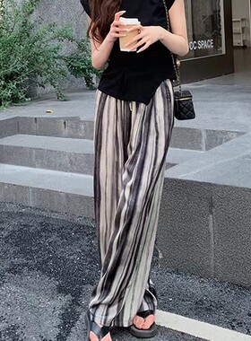 棉绸睡裤女夏人造棉薄款灯笼裤网红沙滩裤外穿宽松防蚊家居长裤子