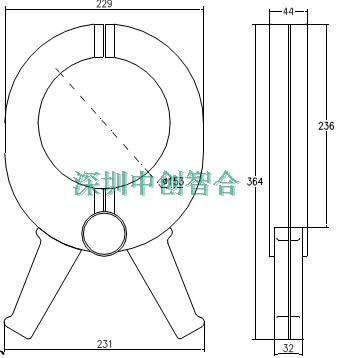 。3000A交流钳 150mm钳形互感器 大孔径电流钳 电缆识别仪用