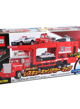 TOMY多美卡赛车总动员运输车麦大叔巨型运载车可收纳5辆车937951