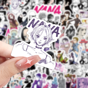 日系动漫人物贴纸nana日式可爱卡通儿童男女孩自粘不干胶迷你装饰小贴画图案手帐高颜值电脑手机水杯子行李箱