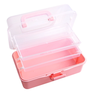 咕卡专用收纳盒手提箱礼盒套装三层折叠透明火漆印章奶油胶咕咔卡盘咕卡古卡库卡盒子大豪华送贴纸手帐手账女