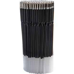 圆珠笔芯按动式红色圆珠笔笔芯老师用教师专用彩色多色按压式替换红油笔芯0.7MM黑色蓝色彩色多色混装通用