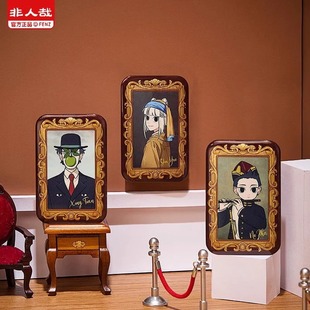 非人哉名画系列徽章盲盒动漫周边胸针哪吒小玉吧唧官谷子 指定款