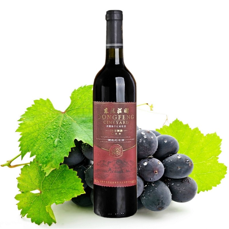 云南特产弥勒东风庄园高斯比赤霞珠干红葡萄酒750ml 国产红酒13度