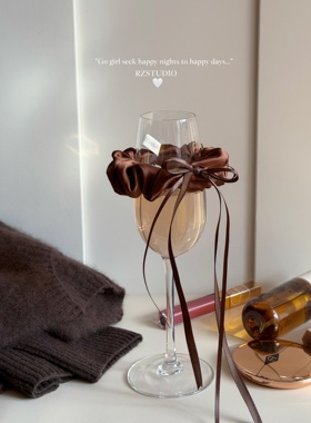 RZSTUDIO 千金感丝带蝴蝶结minisize少女甜美缎面感发圈