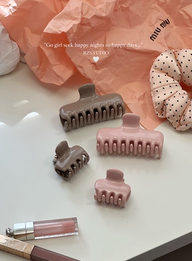 RZSTUDIO“低饱和”抓夹果冻后脑勺盘发夹子头饰韩版刘海夹女发夹