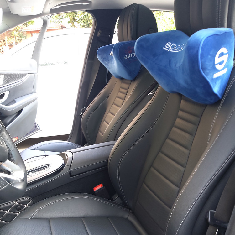 车载头枕SPARCO/RECARO/BRIDE汽车通用内饰记忆棉头枕四季护颈枕