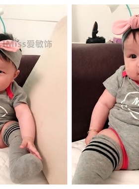 夏季新品甜美可爱显白粉色+灰色新生宝宝可遮住卤囟门帽发带纯棉