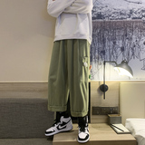 工装裤男春季新款宽松直筒老爹裤送公仔KK103P55，男装休闲裤，星座712
