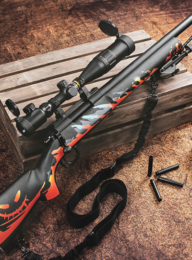 捷鹰M24金属拉栓抛壳软弹枪仿真AWM狙击老玩家男孩吃鸡模型玩具枪