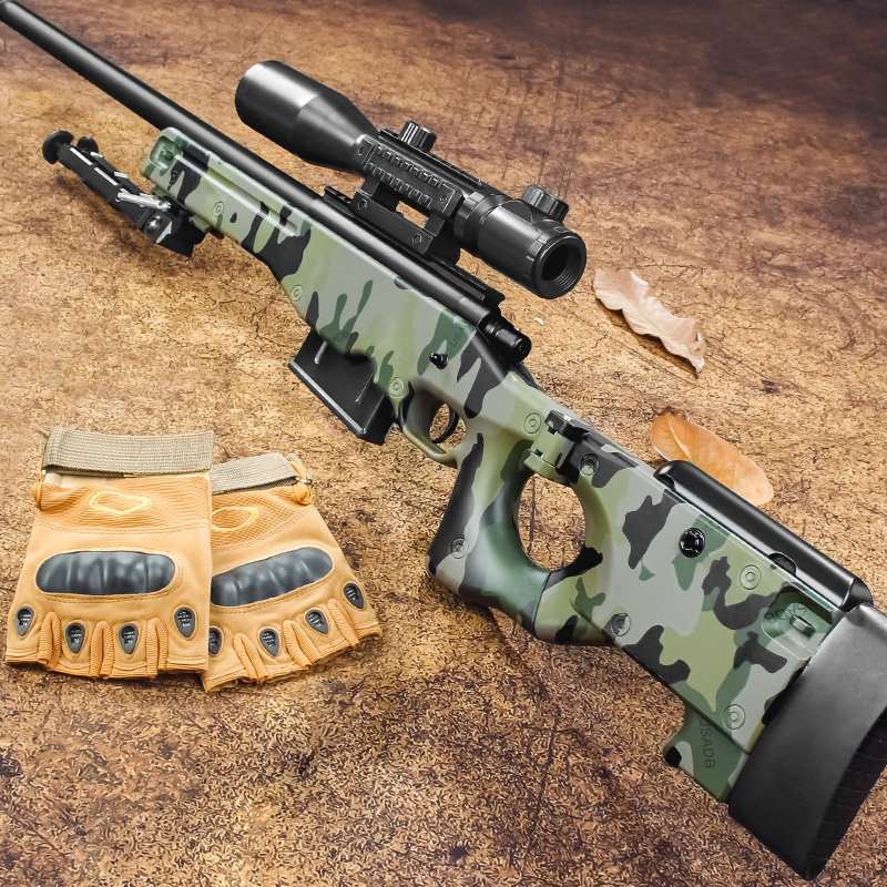 捷鹰awm儿童玩具枪大号男孩仿真狙击抛壳软弹枪成人吃鸡装备模型