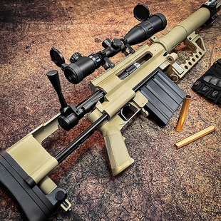 捷鹰M200拉栓抛壳狙击软弹枪合金尼龙大号AWM成人男孩玩具枪模型