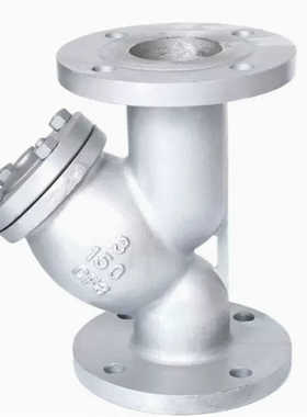 304不锈钢美标法兰Y型过滤器GL41W-150LB管道除污排污阀门DN50100