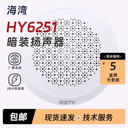 海湾嵌入式消防广播HY6251