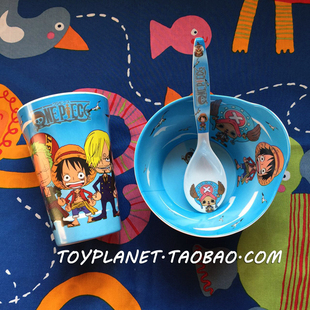 日单航海王海贼*王动漫乔巴路飞卡通密胺泡面碗饮料杯子勺子