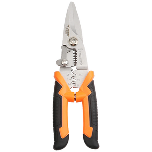 香港飞鹿不锈钢多功能电工剪剥线钳压线拨线剪线钳电缆剪刀剥皮器